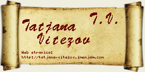 Tatjana Vitezov vizit kartica